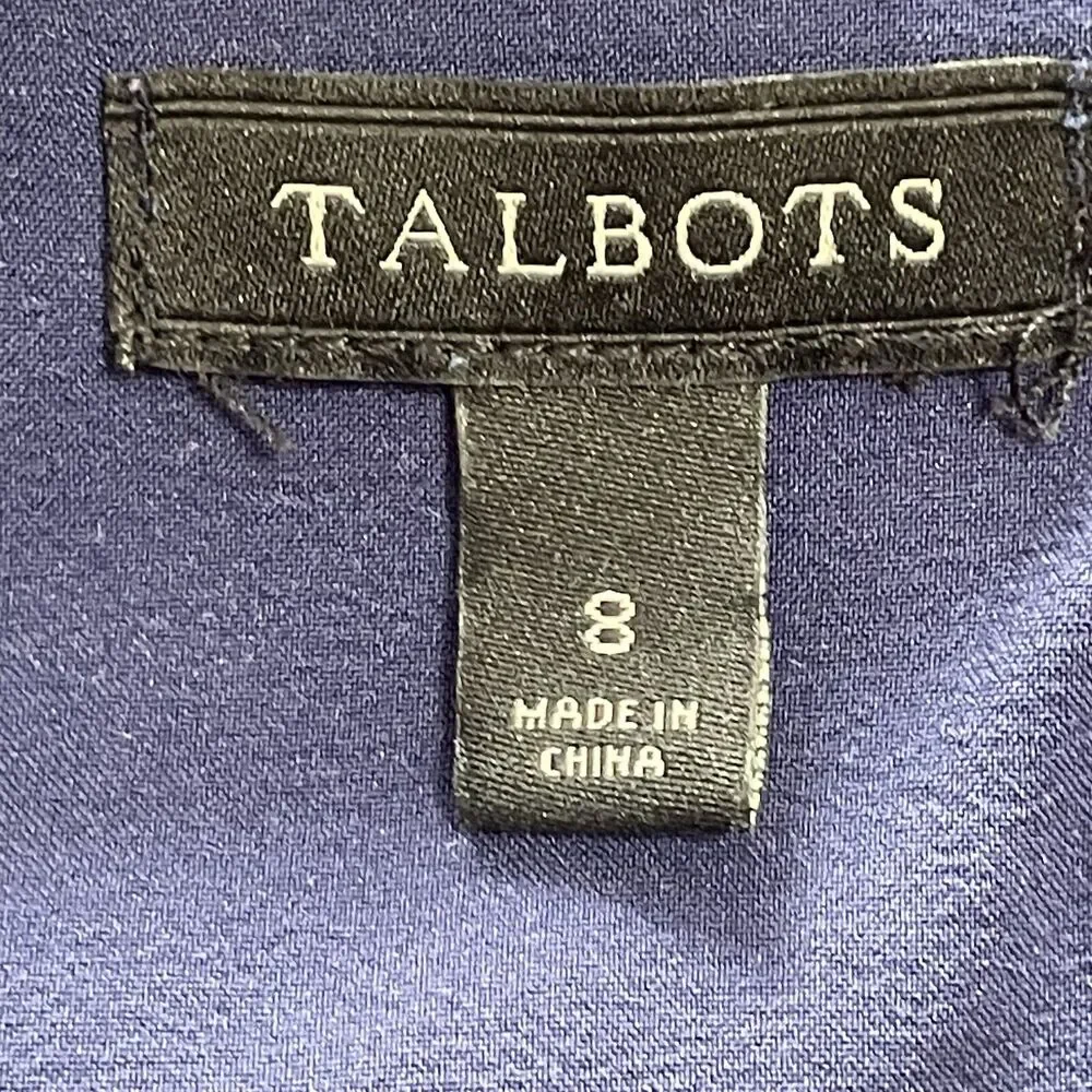 Talbots Sleeveless Sheath Dress Size 8 Green Pink Blue Stripe Fringed Lined - Picture 10 of 12